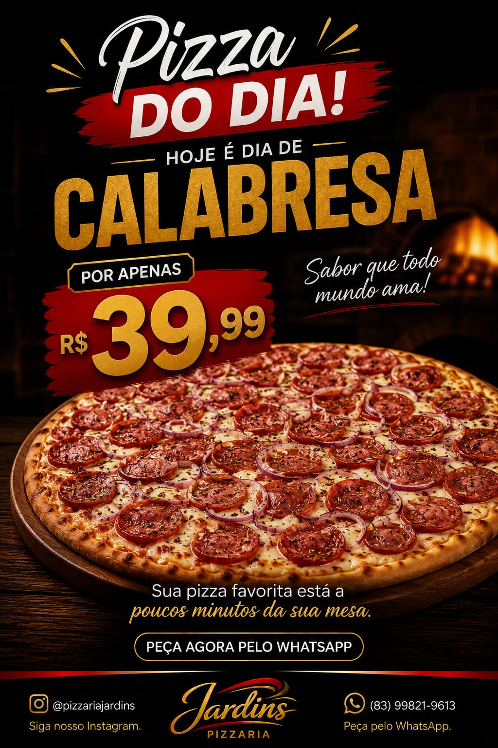 pizza do dia